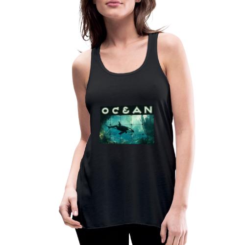 Ocean: Silent Hunter - Women's Flowy Tank Top by Bella