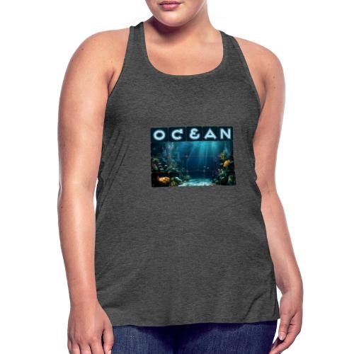 Ocean: Rainbow Reef Life - Women's Flowy Tank Top by Bella