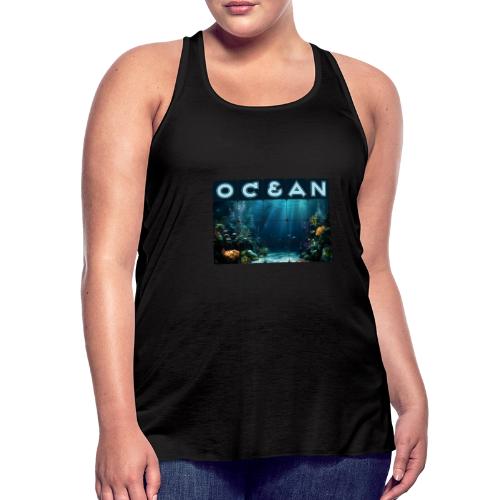 Ocean: Rainbow Reef Life - Women's Flowy Tank Top by Bella