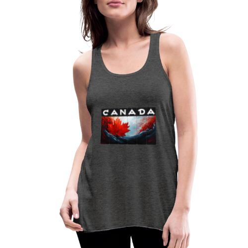 Canada Icon in Color - Women's Flowy Tank Top by Bella