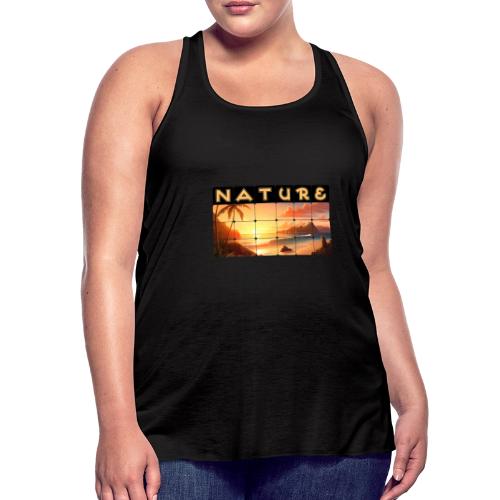 Nature: Tropical Twilight - Women's Flowy Tank Top by Bella