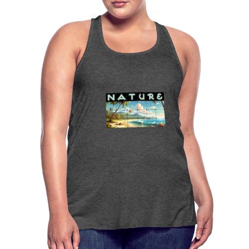 Nature: Sun-Kissed Shore - Women's Flowy Tank Top by Bella