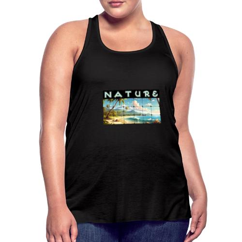 Nature: Sun-Kissed Shore - Women's Flowy Tank Top by Bella