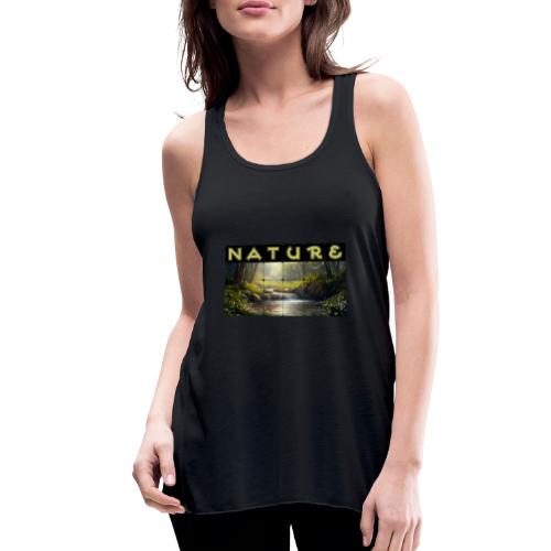 Nature: Verdant Bloom - Women's Flowy Tank Top by Bella