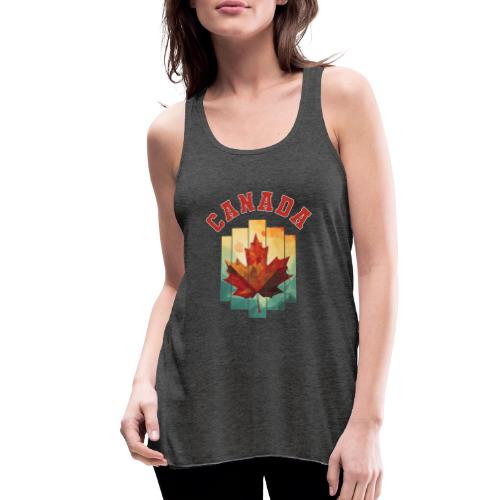 Canada’s Artistic Emblem - Women's Flowy Tank Top by Bella