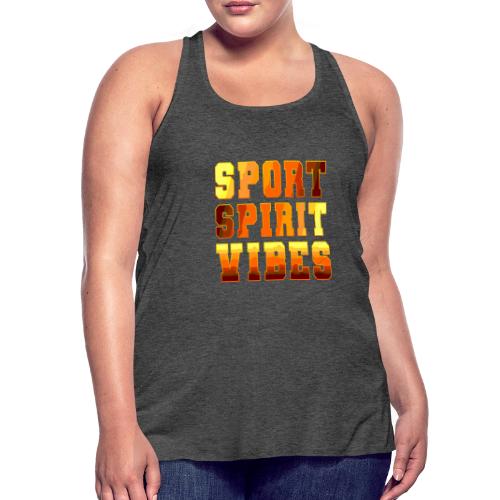 Sport Spirit Vibes Gradient - Women's Flowy Tank Top by Bella
