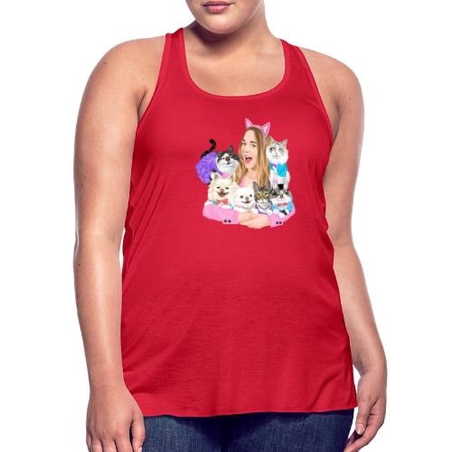 Jahnnalee & The Furry Kiddos - Women's Flowy Tank Top by Bella