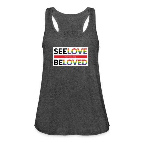 FUMCSD See Love, Be Loved: white design background - Women's Flowy Tank Top by Bella