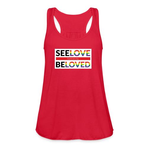FUMCSD See Love, Be Loved: white design background - Women's Flowy Tank Top by Bella
