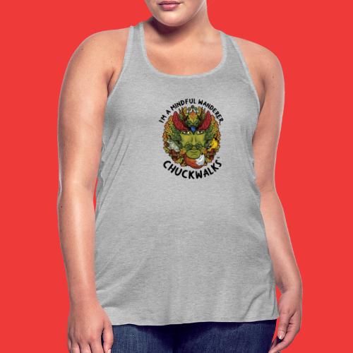 I'm A Mindful Wanderer -black text for light items - Women's Flowy Tank Top by Bella
