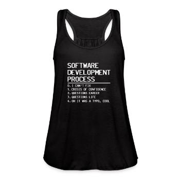 Software Development Process - Women's Flowy Tank Top by Bella -  - Front - Julia (174cm)