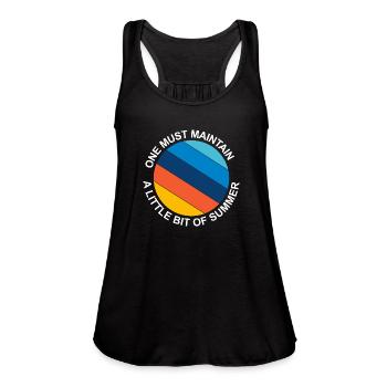 teespring 57 - Women's Flowy Tank Top by Bella - deep heather - Front - Julia (174cm)