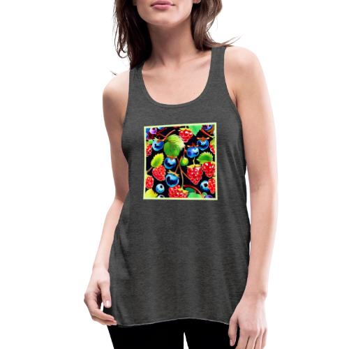 Berryful Delight Art - Women's Flowy Tank Top by Bella