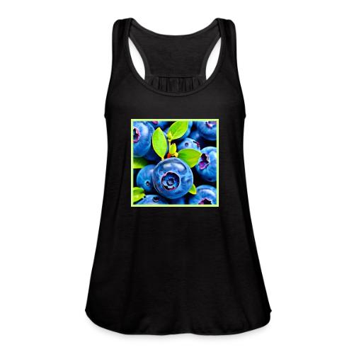 Fresh Blueberries Close-Up - Women's Flowy Tank Top by Bella