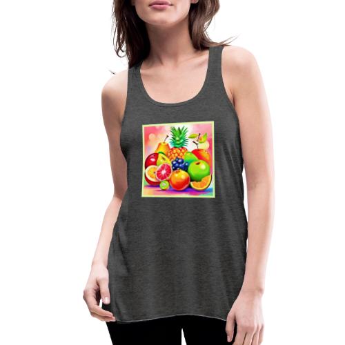 Tropical Fruit Assortment - Women's Flowy Tank Top by Bella