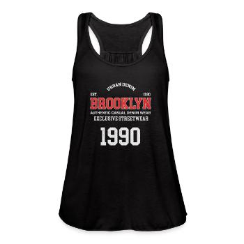 Brooklyn Streetwear Tshirt - Women's Flowy Tank Top by Bella -  - Front - Julia (174cm)