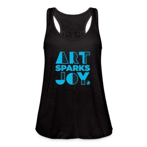 Art Sparks Joy (AOEU Blue) - Women's Flowy Tank Top by Bella
