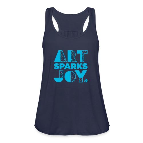Art Sparks Joy (AOEU Blue) - Women's Flowy Tank Top by Bella