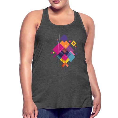 Vibrant Geometry - Women's Flowy Tank Top by Bella