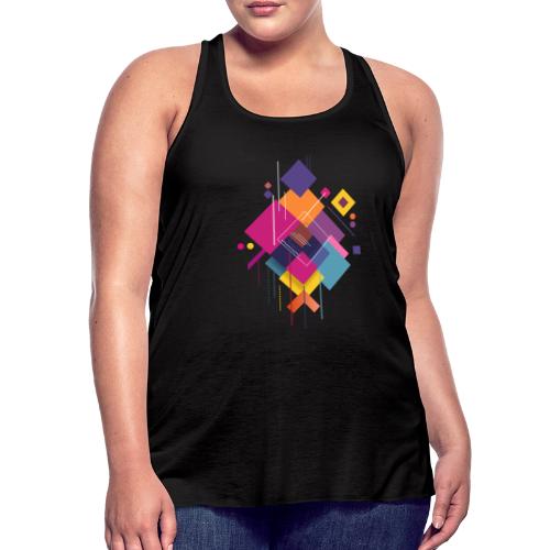 Vibrant Geometry - Women's Flowy Tank Top by Bella