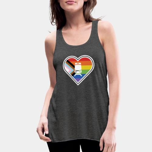 Small Pride Streetcar Heart - Women's Flowy Tank Top by Bella