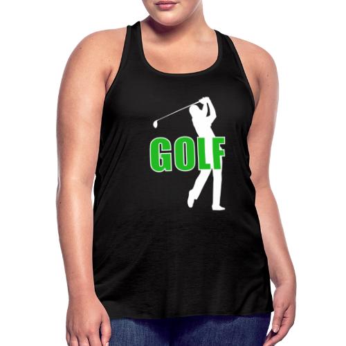Golf: Classic Golf Motion - Women's Flowy Tank Top by Bella