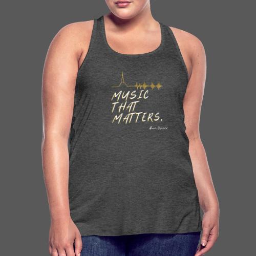 MUSIC THAT MATTERS #3 - ALAN CROSS - Women's Flowy Tank Top by Bella
