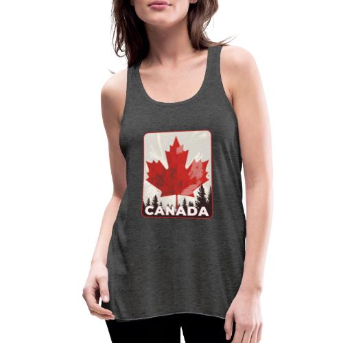 Echoes of Canada - Women's Flowy Tank Top by Bella