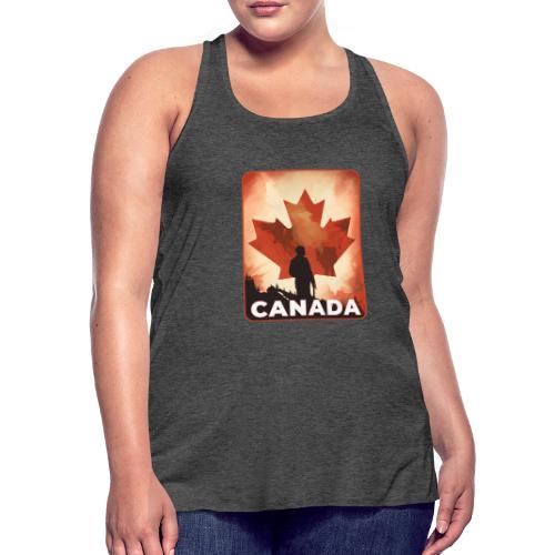 Canada Stands Tall - Women's Flowy Tank Top by Bella