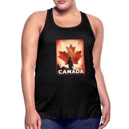 Canada Stands Tall - Women's Flowy Tank Top by Bella
