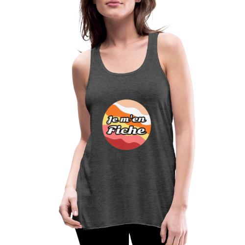 I don't care - Women's Flowy Tank Top by Bella