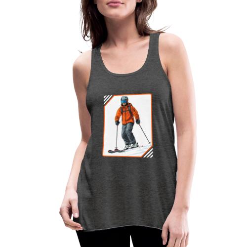 Skiing Thrill Ride - Women's Flowy Tank Top by Bella