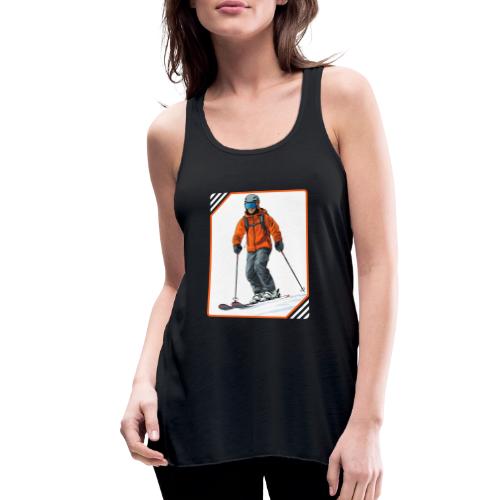 Skiing Thrill Ride - Women's Flowy Tank Top by Bella