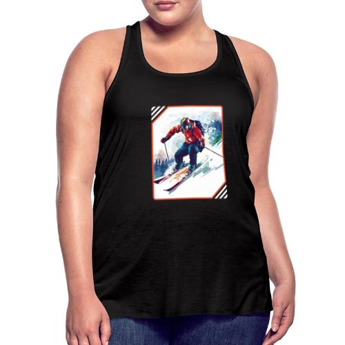 Skiing is Life - Women's Flowy Tank Top by Bella