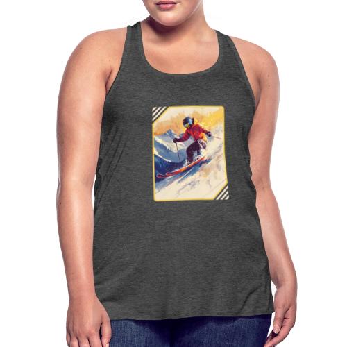 Skiing Through Snow Dreams - Women's Flowy Tank Top by Bella