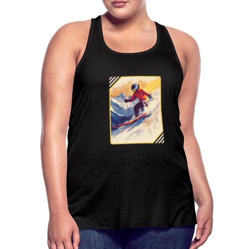 Skiing Through Snow Dreams - Women's Flowy Tank Top by Bella