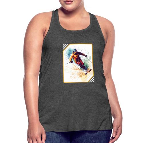 Winter Skiing Escape - Women's Flowy Tank Top by Bella