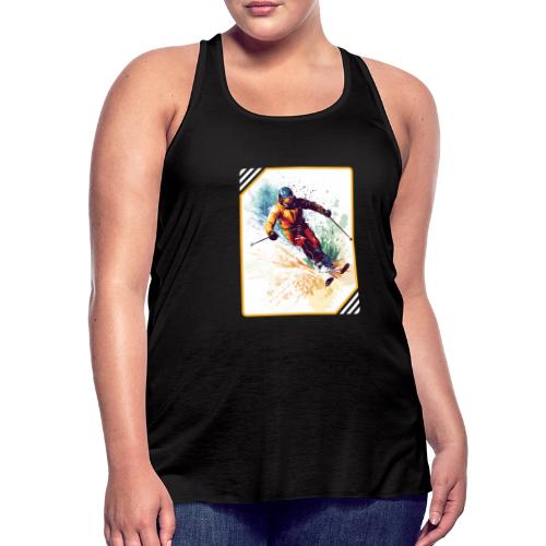 Winter Skiing Escape - Women's Flowy Tank Top by Bella