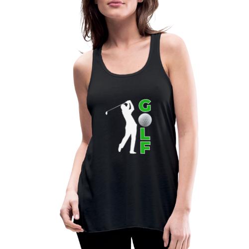 Golf: Classic Golf Motion - Women's Flowy Tank Top by Bella