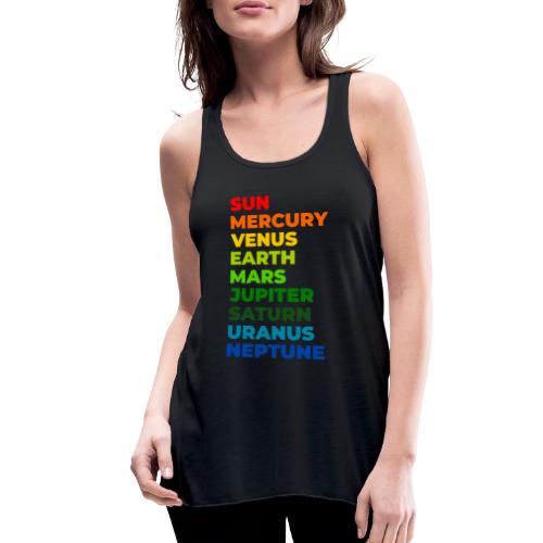 Color the solar system - Women's Flowy Tank Top by Bella