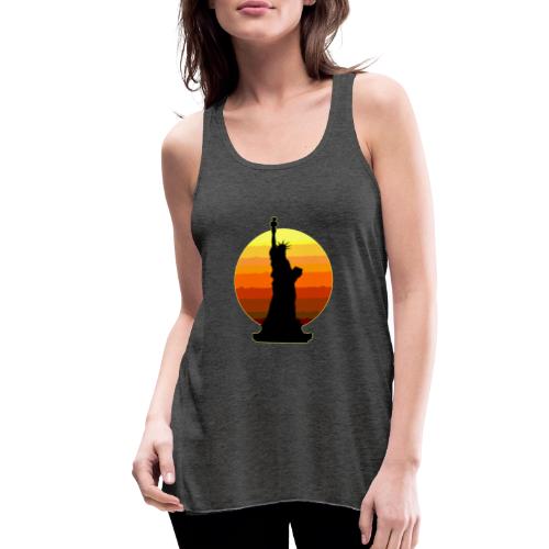 USA: Golden Horizon Liberty - Women's Flowy Tank Top by Bella