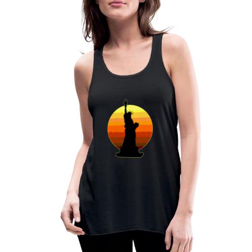 USA: Golden Horizon Liberty - Women's Flowy Tank Top by Bella