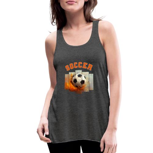 Soccer Iconic Touch - Women's Flowy Tank Top by Bella