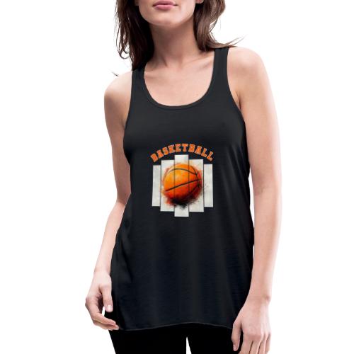 Basketball Element - Women's Flowy Tank Top by Bella