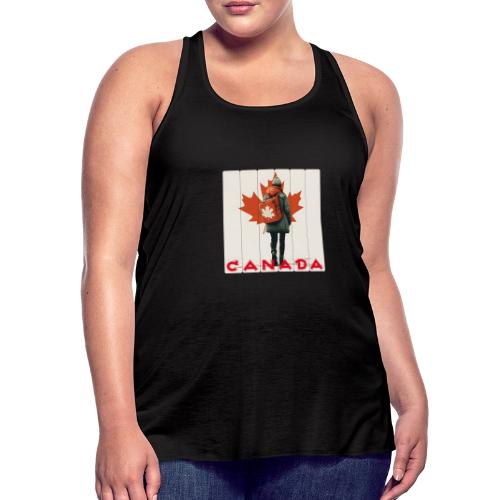 Canada: Proud Canadian Woman - Women's Flowy Tank Top by Bella