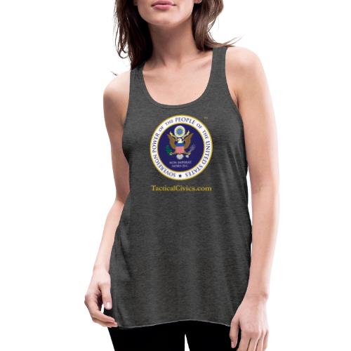 The Peoples Seal w gold url - Women's Flowy Tank Top by Bella