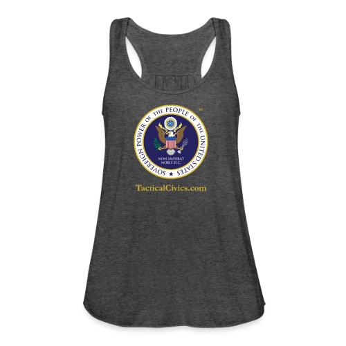 The Peoples Seal w gold url - Women's Flowy Tank Top by Bella