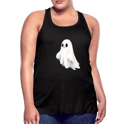 Cute Ghost Cartoon Design - Women's Flowy Tank Top by Bella