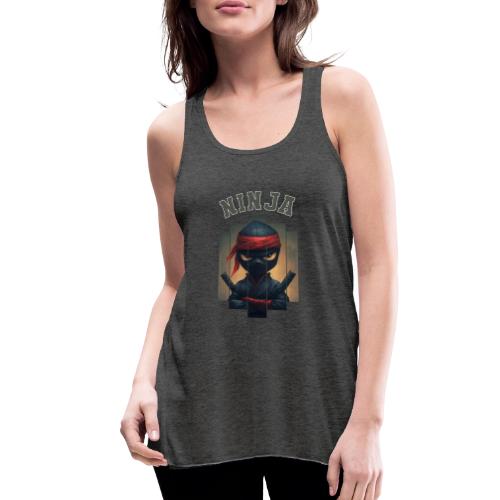 Cartoon Ninja Vibes - Women's Flowy Tank Top by Bella