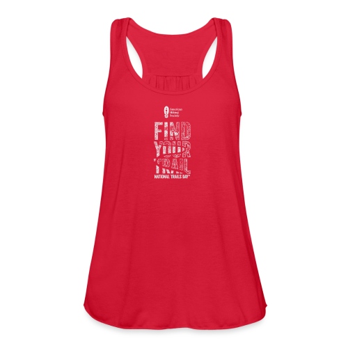 Find Your Trail Topo: National Trails Day - Women's Flowy Tank Top by Bella